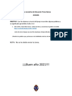 Tarea recreativa de Educación Física Damas Buscando la palabra