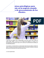 psicológicas para vender más en tu negocio usando los errores de procesamiento de los clientes