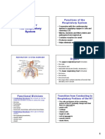 Functions of The Respiratory System