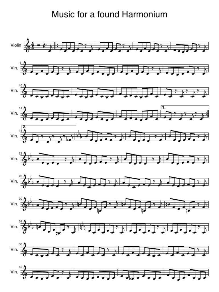 Music For A Found Harmonium PDF
