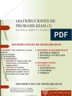 Distribuciones de probabilidad binominal