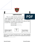 Certificate: Examination Is An Authentic and Original Work Carried Out Under