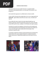 Lionel Messi: Biography and Career Highlights | PDF | Lionel Messi ...