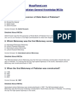 Important Pakistan General Knowledge MCQs