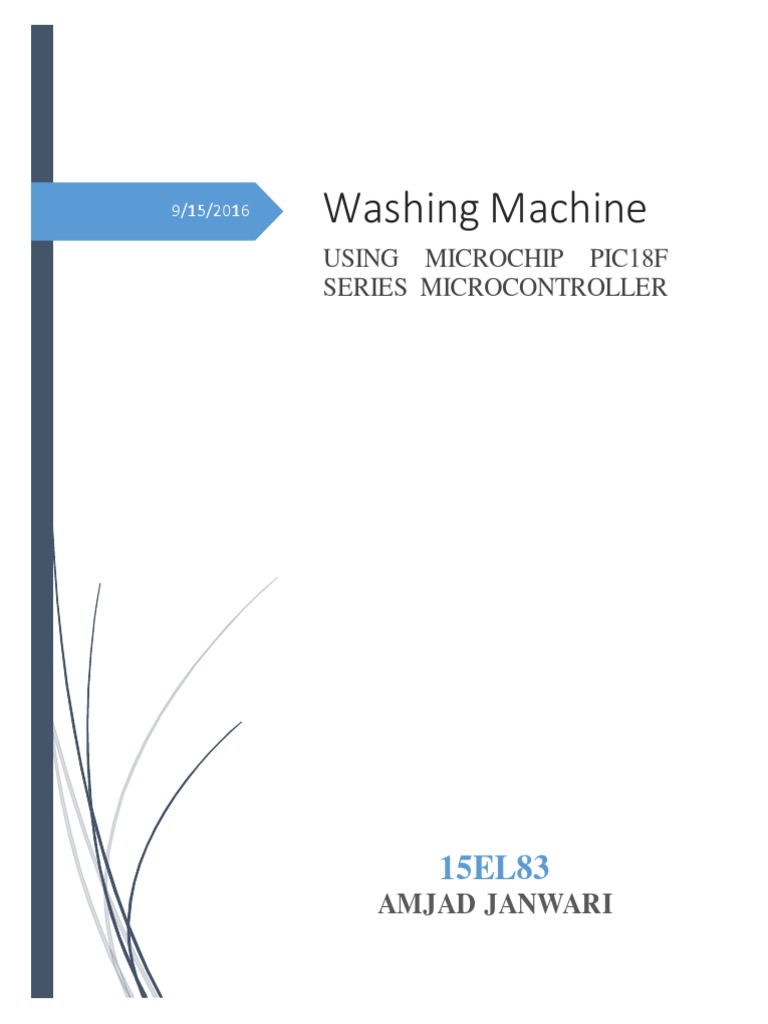 Washing Machine Control with PIC18F Microcontroller | PDF