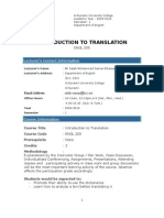 E_INTRO. to TRANS. course INFO. sem.1. 2010