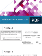 Problem Related To Income Taxes