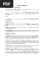 LEASE CONTRACT