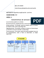 Caracteristicas de Narración Oral.