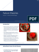 Failure Theories: Lecture 7 - Stress Controlled Fatigue