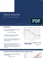 Failure Theories: Lecture 7 - Stress Controlled Fatigue