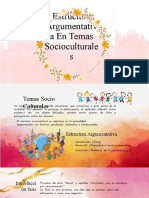 Estructura Argumentativa en Temas Socioculturales