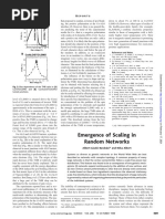 Emergence of Scaling in Random Networks