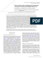 Adaptation and Psychometric Evaluation of The Young Diagnostic Questionnaire (YDQ) For Parental Assessment of Adolescent Problematic Internet Use