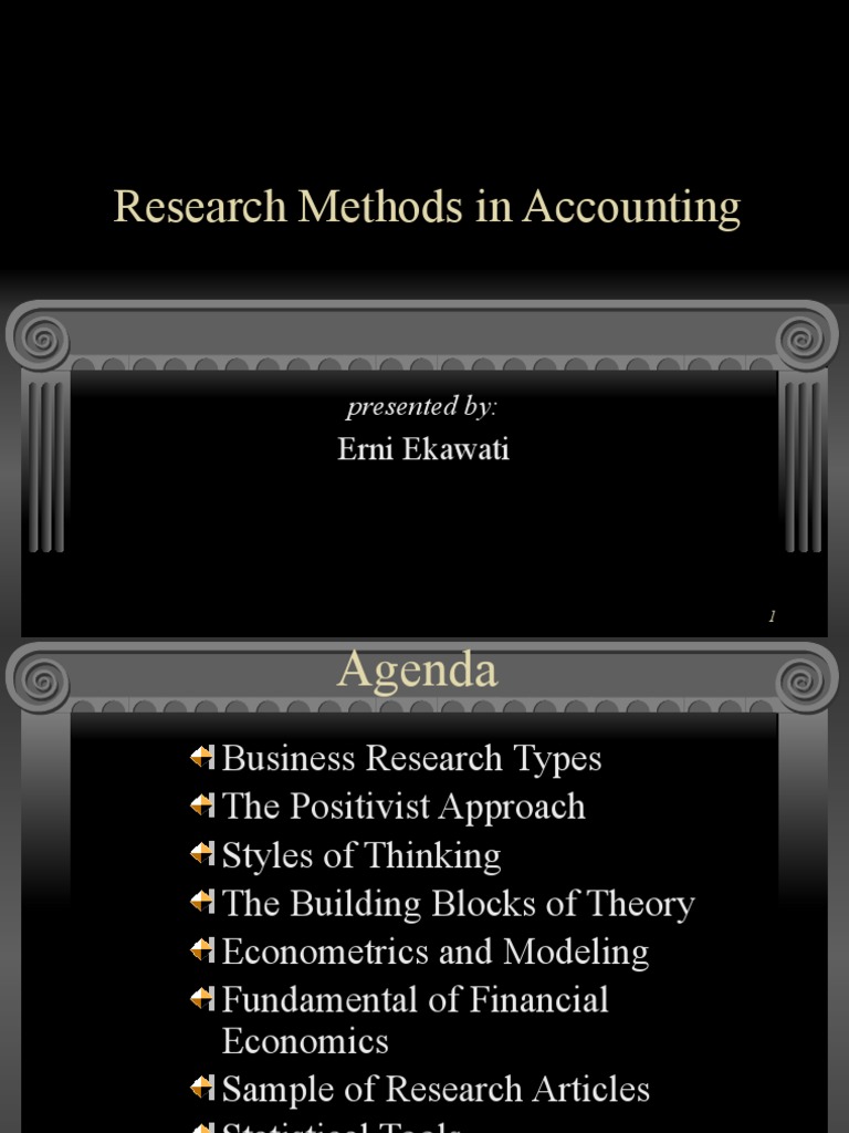 Research Methods in Accounting: Erni Ekawati | PDF | Hypothesis | Case ...