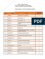 Lista de Livros para Eng. Química - UNESP 2014