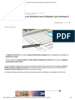 Liquidación de Nómina para Trabajador Que Devenga El Salario Mínimo