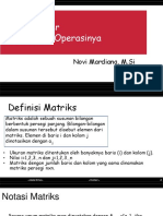 Topik 1. Matriks Dan Operasinya