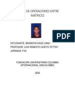 Taller de Operaciones Entre Matrices