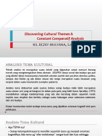 Analisis Tema Kultural Dan Komparasi Konstan