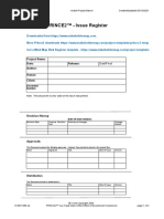 PRINCE2 6th Edition Issue Register Template Example | PDF | Business ...
