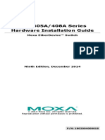 Eds-405A/408A Series Hardware Installation Guide: Moxa Etherdevice™ Switch