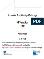 5G Simulator: FBMC: Cooperation: Brno University of Technology