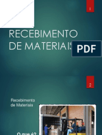 Recebimento de Materiais Processo