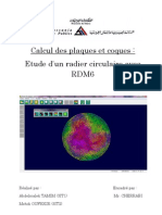 Etude D'un Radier Circulaire Avec RDM6