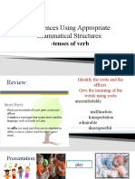 Compose Clear: Sentences Using Appropriate Grammatical Structures