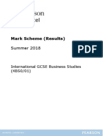 Mark Scheme (Results) : Summer 2018