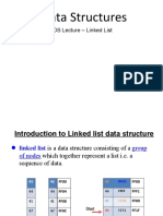 Data Structures: DS Lecture - Linked List