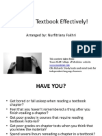 Reading Textbook Effectively