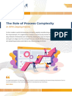 The Role of Process Complexity in RPA Deployment - RPA Analytics