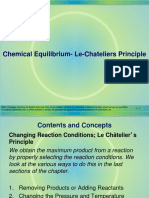 Chemical Equilibrium - Le Chatliers Principle