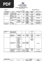 Action Plan in Research: Department of Education