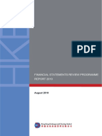 Financial Statements Review Programme REPORT 2010: August 2010