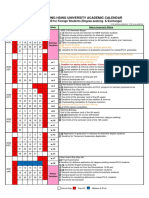 NCHU Academic Calendar Fall 2020