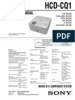 Sony HCD-CQ1 Service Manual (P.N. - 987732303)