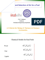 Estimation and Selection of Air For A Fuel
