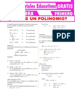 Qué Es Un Polinomio para Primer Grado de Secundaria