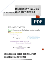 2a Kualitas Instrumen Evaluasi Pembelajaran Mat - Reliabilitas