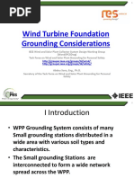 Wind Turbine Foundation Grounding Considerations