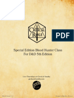 Blood Hunter Class 1.2