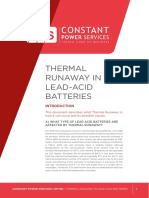 Thermal Runaway in Lead-Acid Batteries