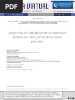 Desarrollo de Habilidades de Comprensión Lectora en Niños y Niñas de La Básica Primaria