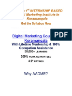 Digital Marketing Course in Koramangala: Why Aadme?