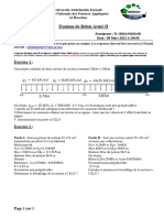 Examen de Béton Armé II: Exercice 1