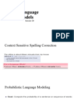 Language Models for Context Sensitive Spelling Correction