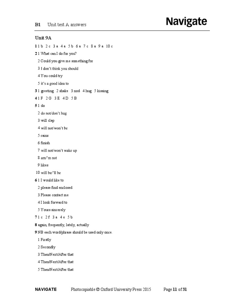 Navigate B1 Pre Intermediate Coursebook Pdf